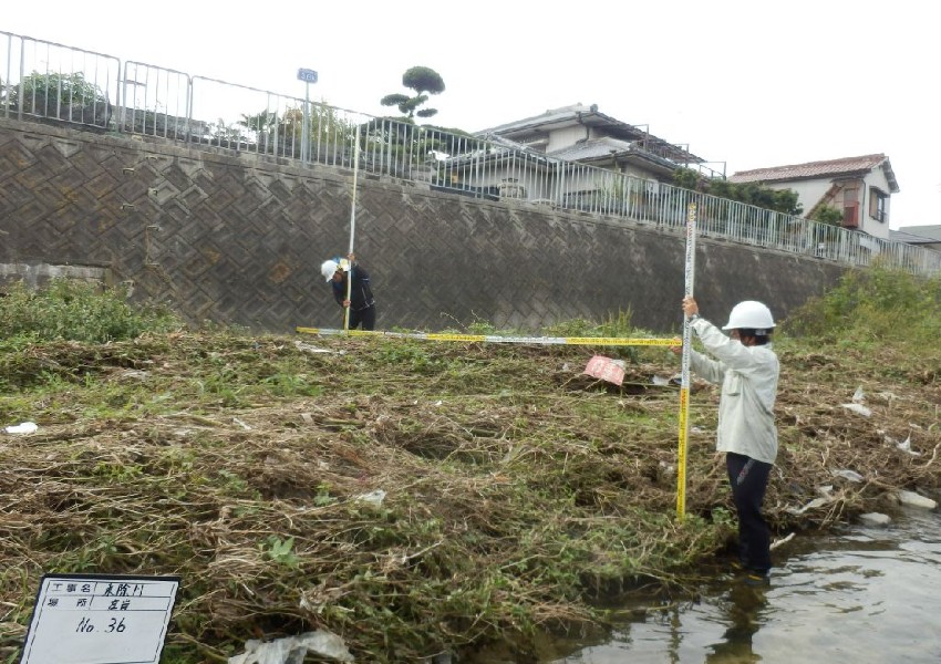 河道内洗堀・堆積点検